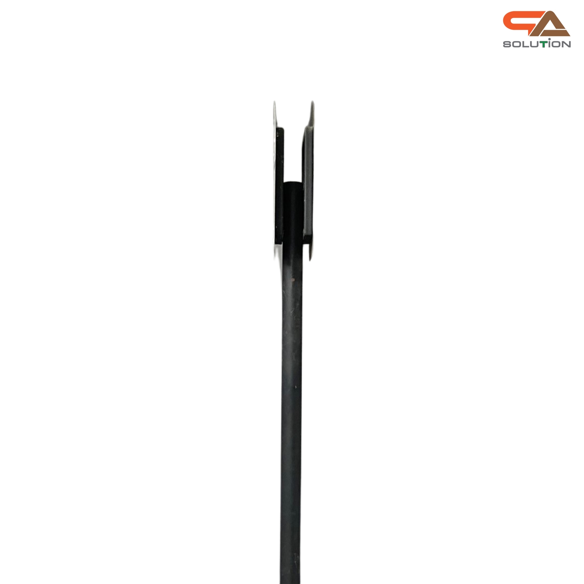 ป้ายรถบัส ป้ายรถประจำทาง โครงสร้างเหล็กพ่นสีดำทั้งชุด ขนาด (W)40 x (H)226 cm.