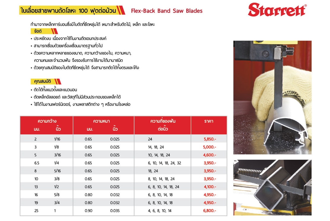 ใบเลื่อยสายพานตัดโลหะ STATTETT