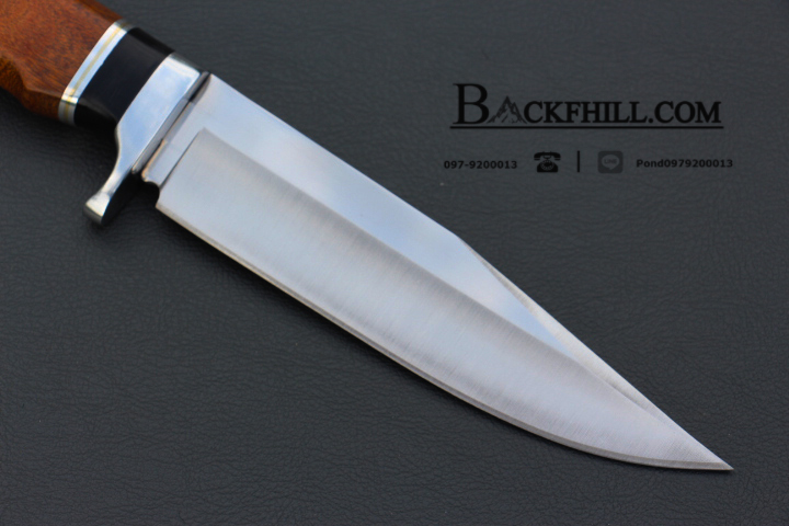 มีดใบตาย COLUMBIA รุ่นSA66 ใบมีดทรงโบวี่ ด้ามจับไม้เนื้อแข็งอย่างดี พร้อมซองไนลอน