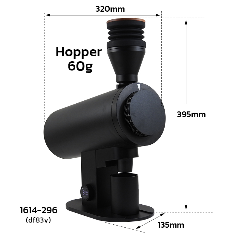 APRESSO เครื่องบดกาแฟไฟฟ้า (DF83V) | เฟือง SSF 83 มม. ปรับรอบได้ ลดไฟฟ้าสถิต