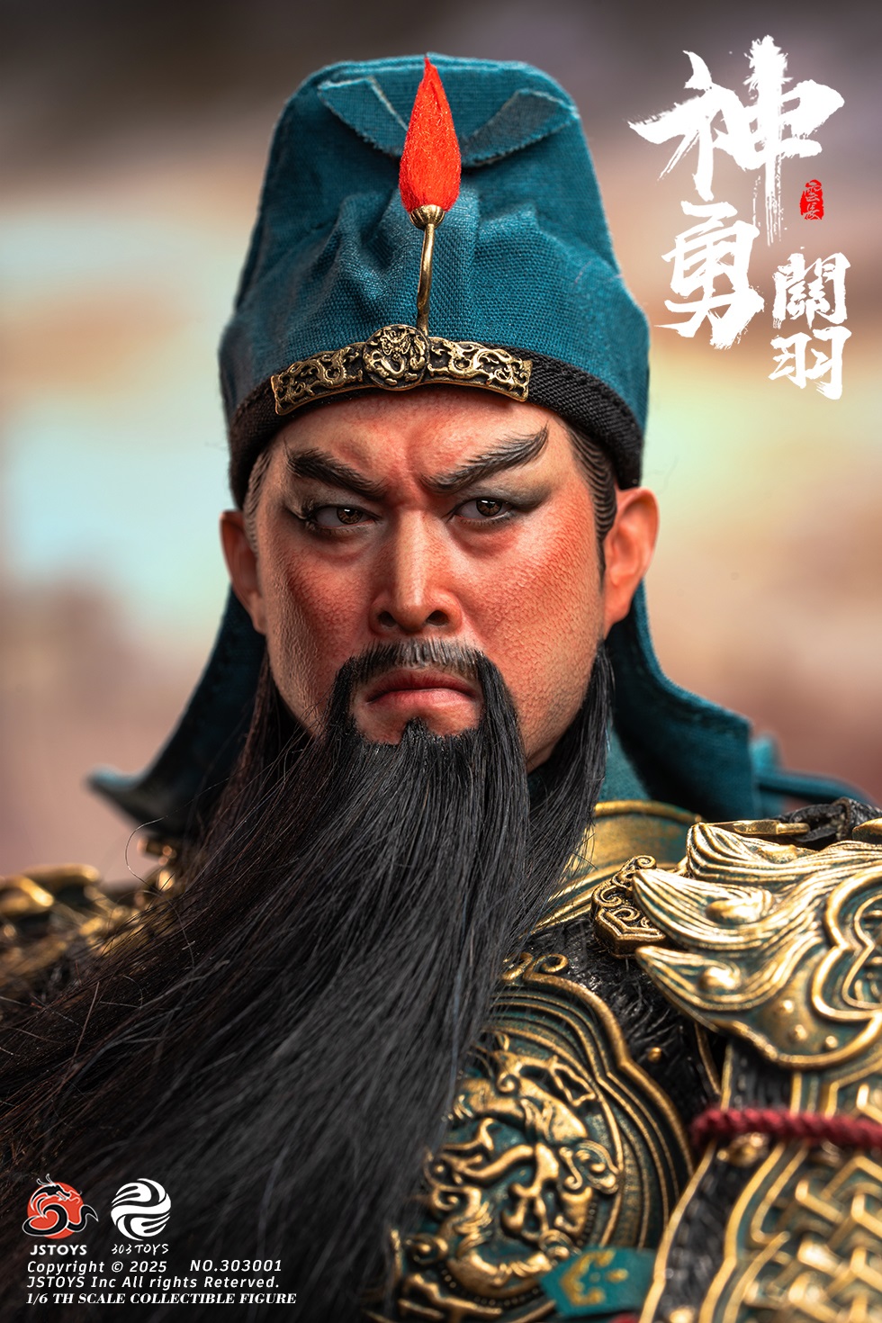 303TOYS x JSTOYS NO.303001 THREE KINDOMS - Mighty Guan Yu Yun Chang (Standard Edition)