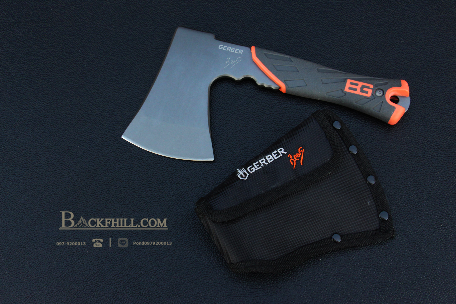 ขวานลุยป่า Gerber Bear Grylls Survival Hatchet ขนาด 9 นิ้ว พร้อมซองไนลอนอย่างดี