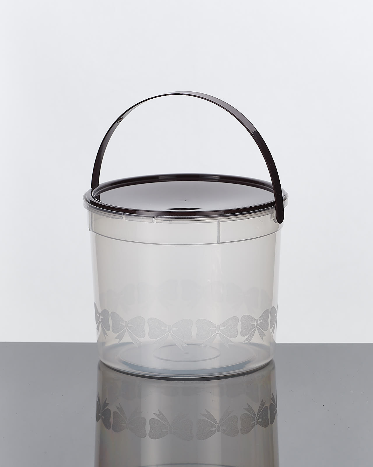 ถังโบว์ใหญ่ ขนาด 1500ml + ฝา + หู จำนวน 12ชุด