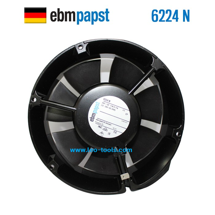 Ebm-papst FAN AXIAL 6224N 750mA 24VDC 17W