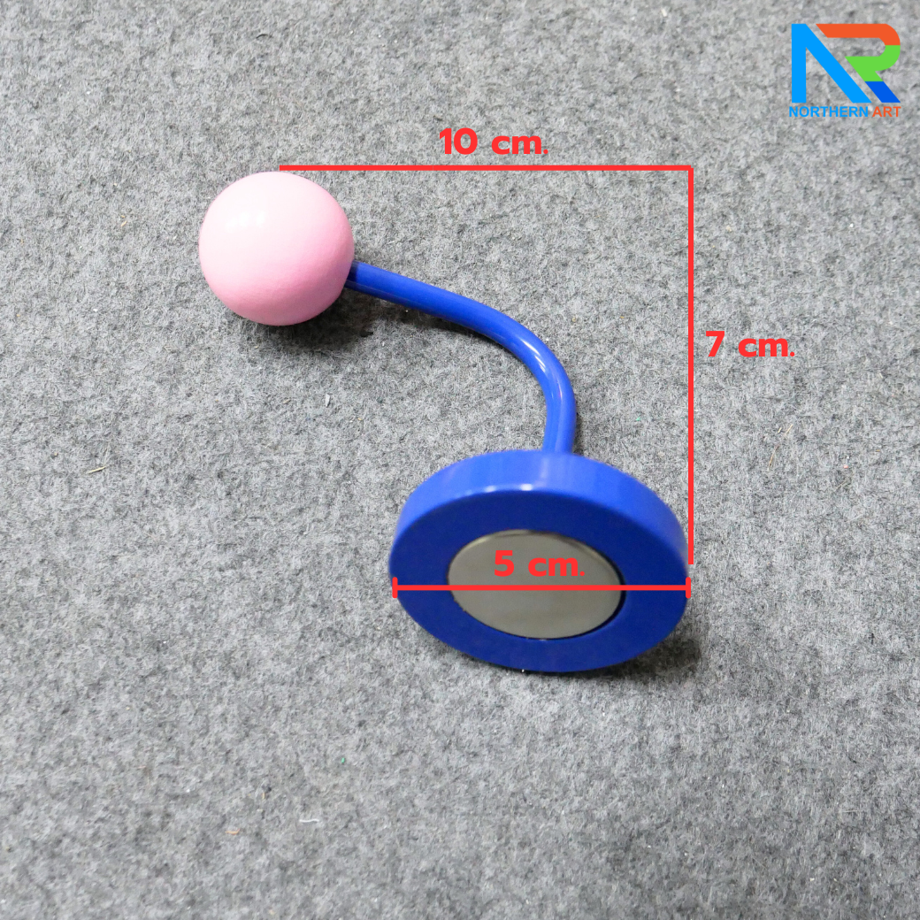 เกมส์โยนห่วงแม่เหล็กตั้งพื้น ขนาด (W)71 x (D)51 x (H)183 cm. ขอคล้องห่วงแม่เหล็ก 9 อันและห่วงโยนคละสี 12 อัน
