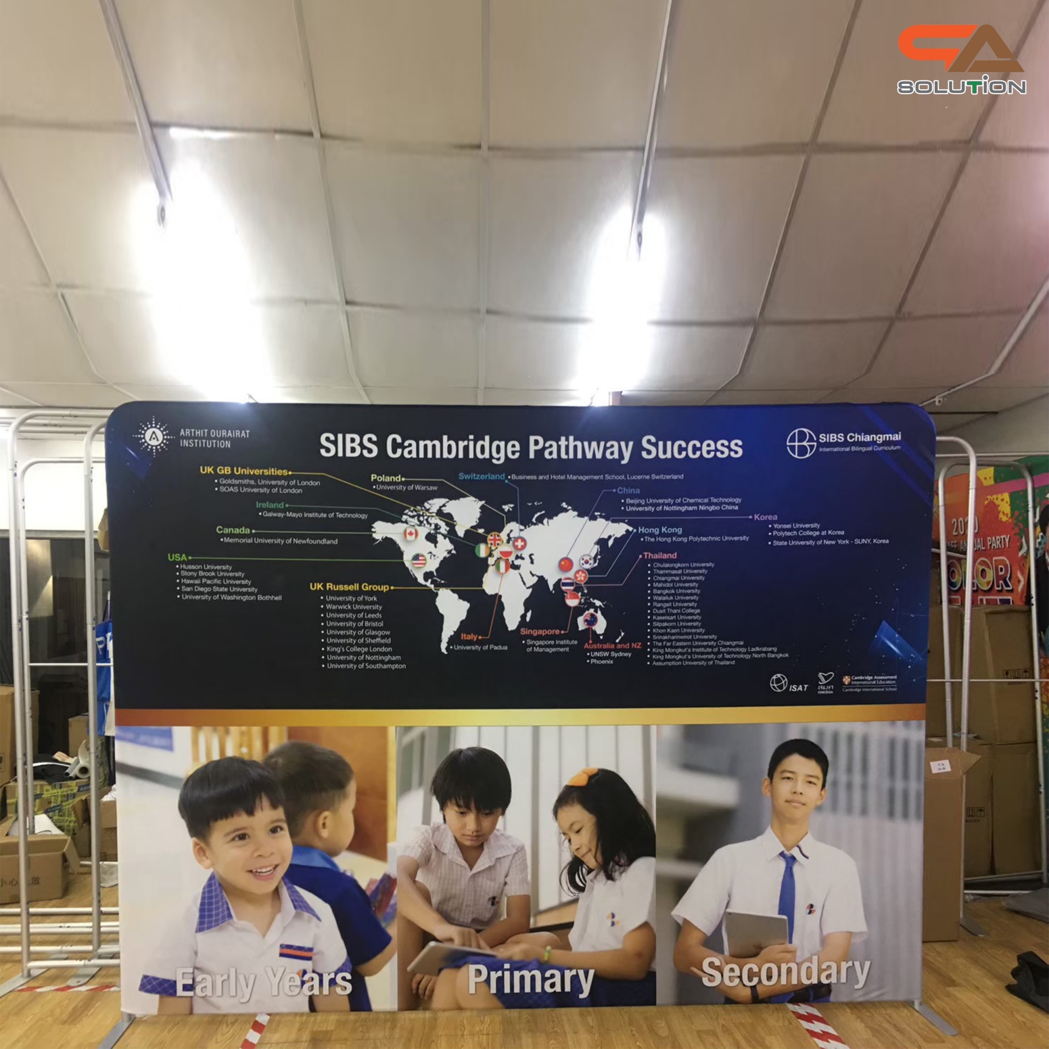 CLEARANCE SALE! แบคดรอปผ้า Fabric Backdrop รุ่นตรง ขนาด (W)244 x (H)226 cm. โครงอะลูมิเนียมถอดประกอบได้ แถมกระเป๋า ฟรี!