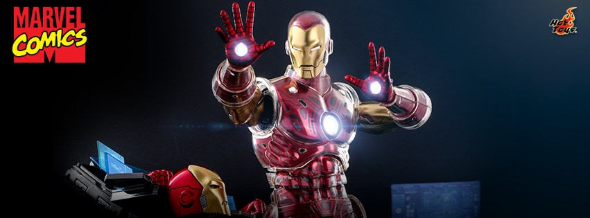 Hot Toys CMS08D38 1/6 Marvel Comics - Iron Man (Deluxe Version) [The Origins Collection]