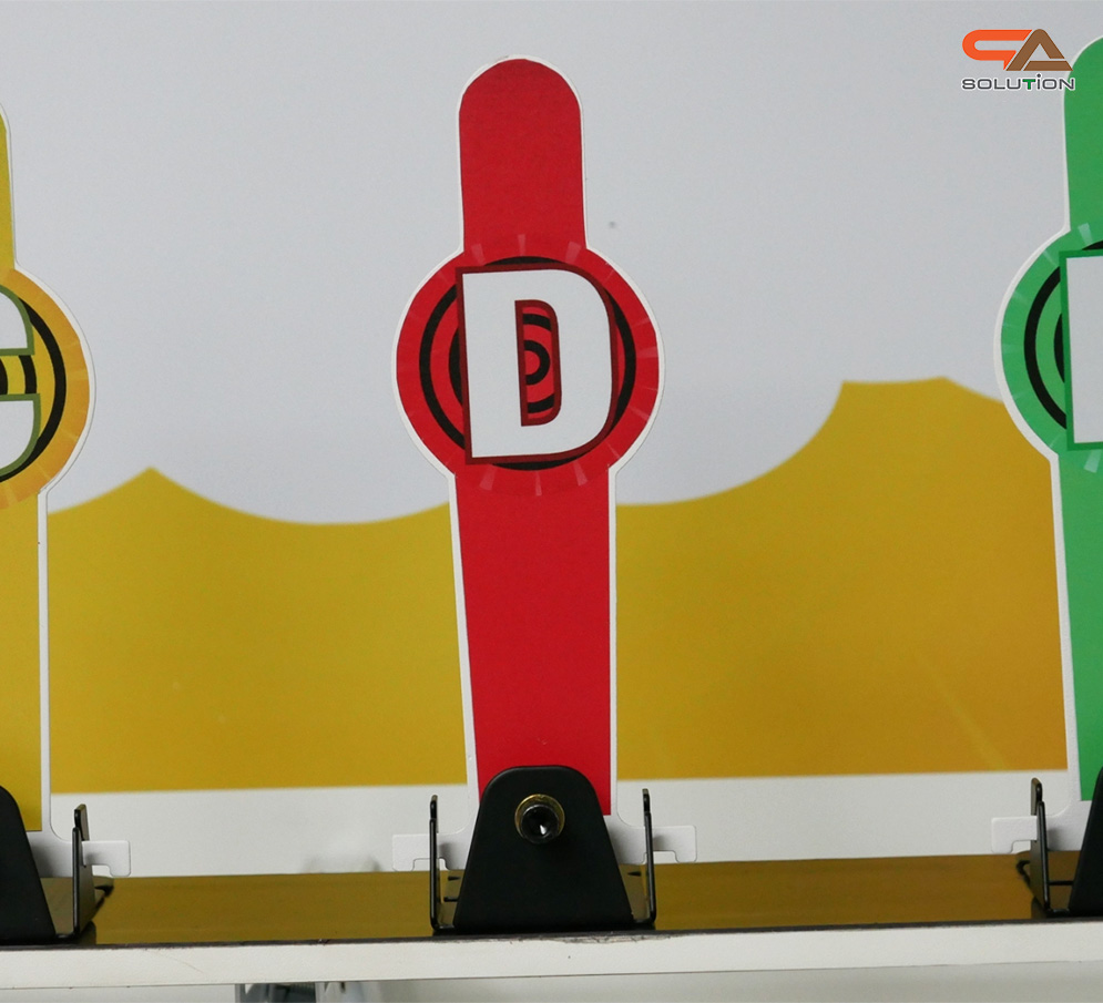 เกมส์ CARNIVAL GAME ยิงเป้าเหล็กแท่ง ขนาด (W) 90 x (L)50 x (H)176 cm. พร้อมเป้าเหล็ก 12 อัน ปืนกระสุนโฟม 2 ชุด