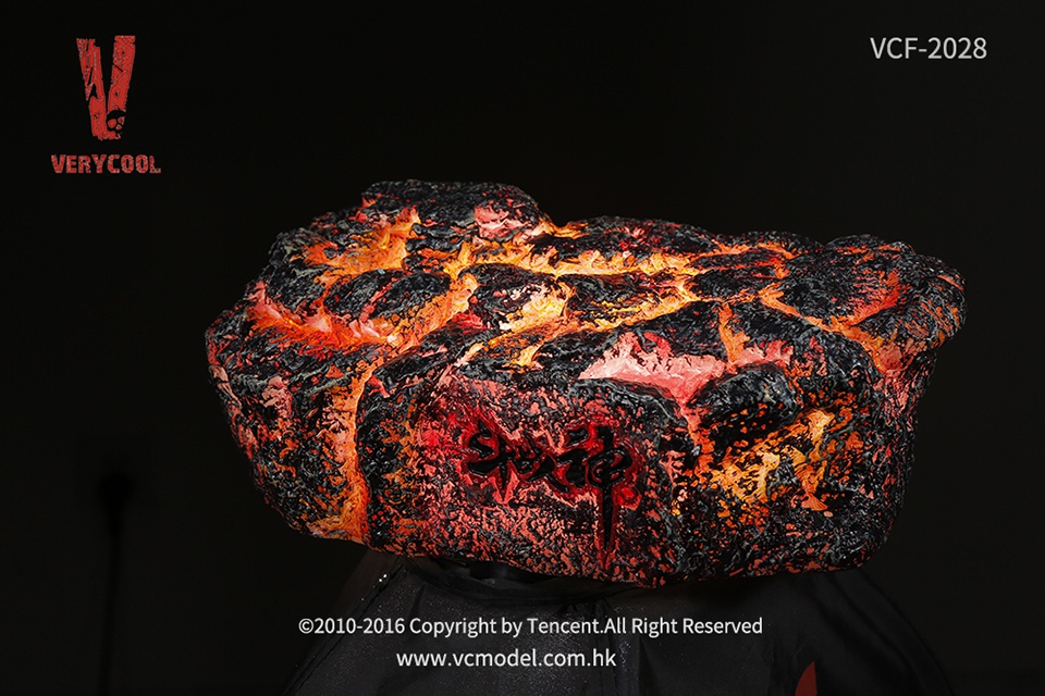 VERYCOOL DZS-003 + VCF-2028 1/6 “Dou Zhan Shen” Series of Tencent Game - RAKSA + Stone-Shaped Display Stand