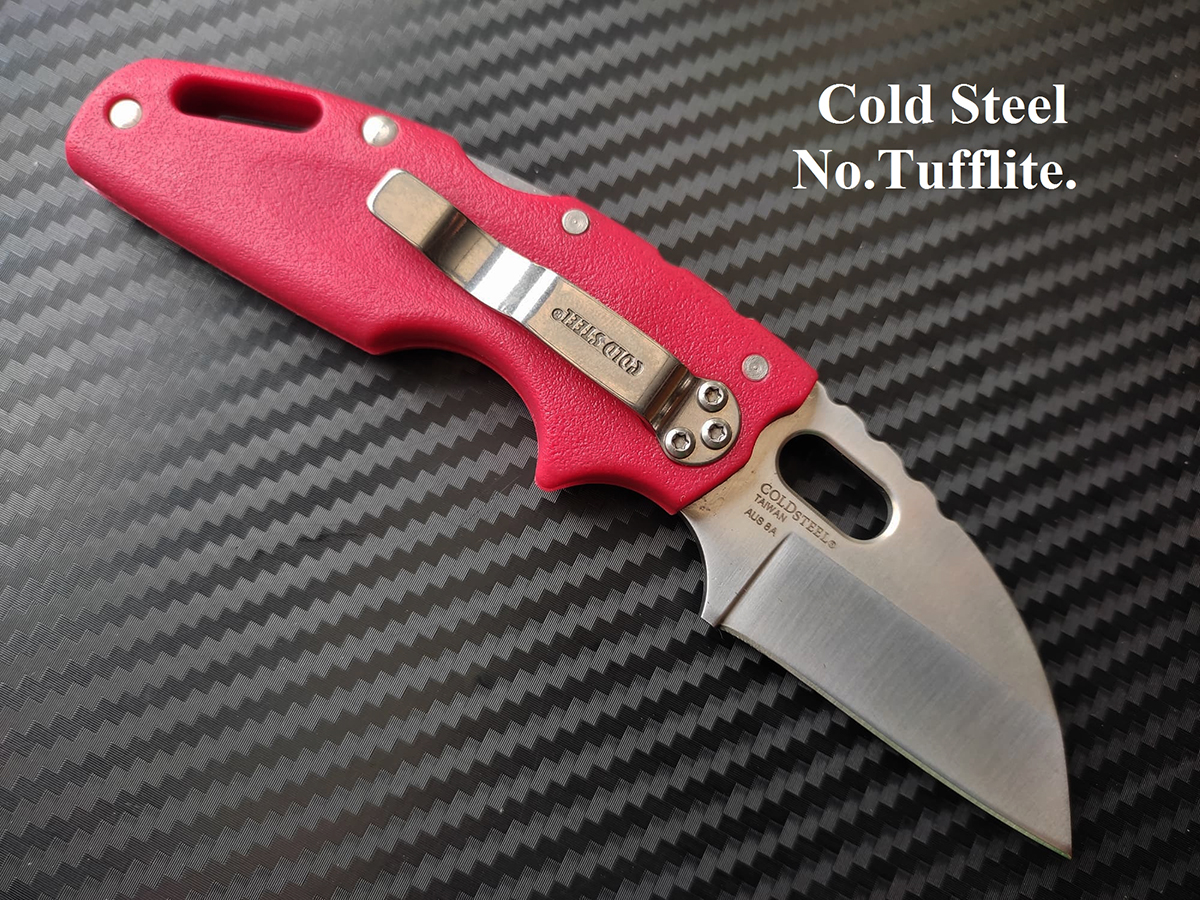 cold steel No.TUFF LITE ใบมีด JAPANESE STEEL AUS8A ( AAA ) สีแดง
