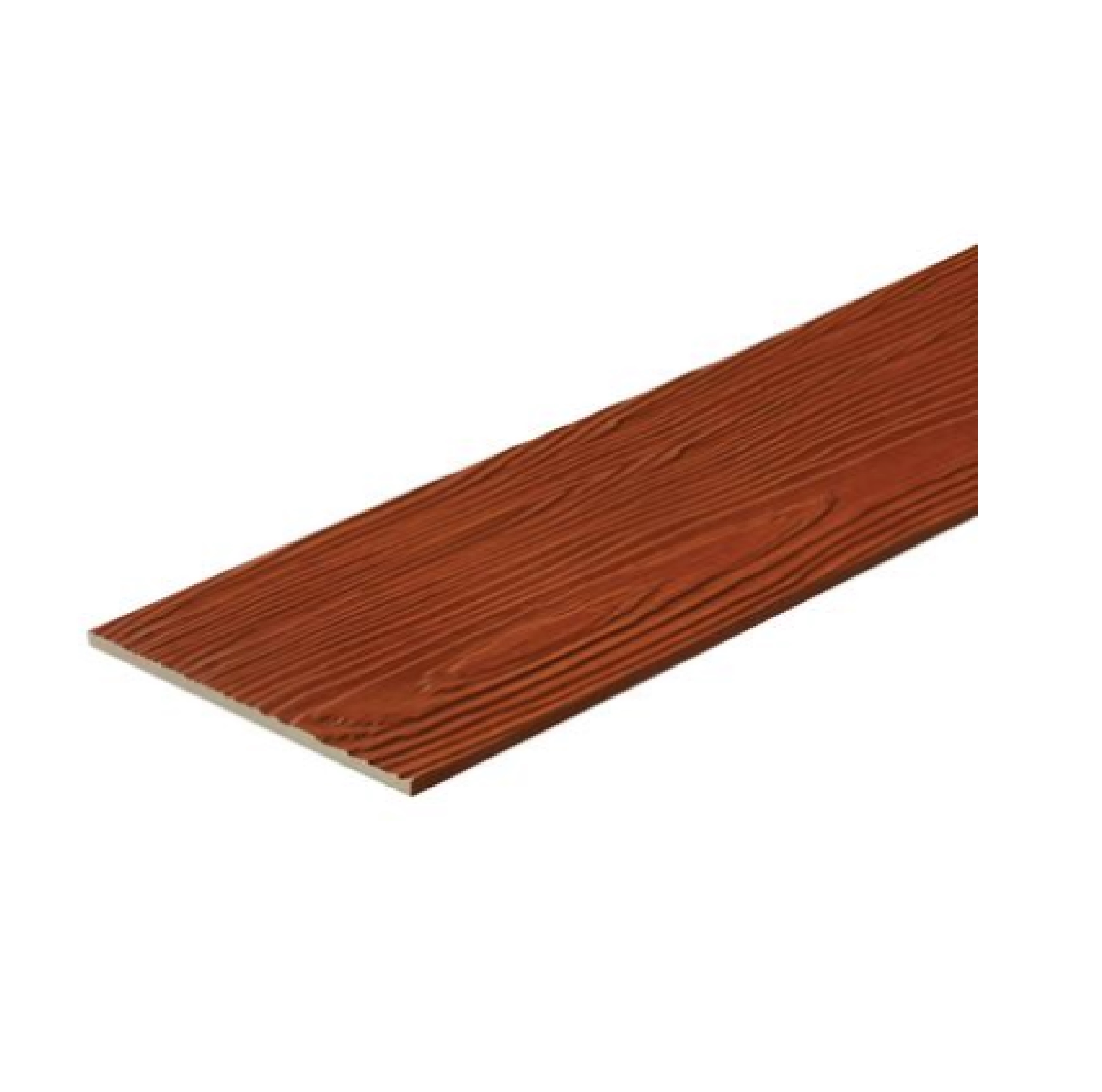 ไม้ฝา เฌอร่า ลายสัก รุ่น ขอบตรง ขนาด 20 x 300 x 0.8 ซม. สีแดงเชร์รี