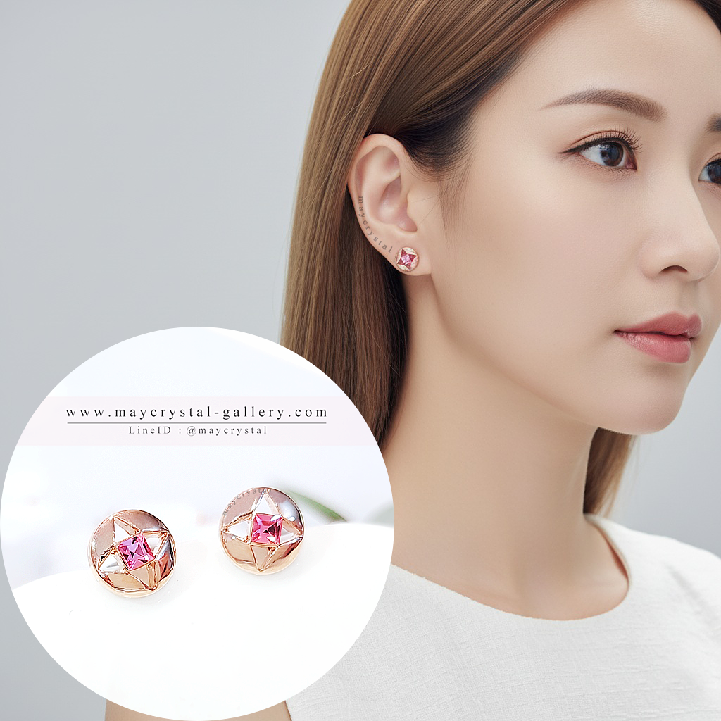 ต่างหูคริสตัลจากยุโรป (Embellished with Crystals from Austria)