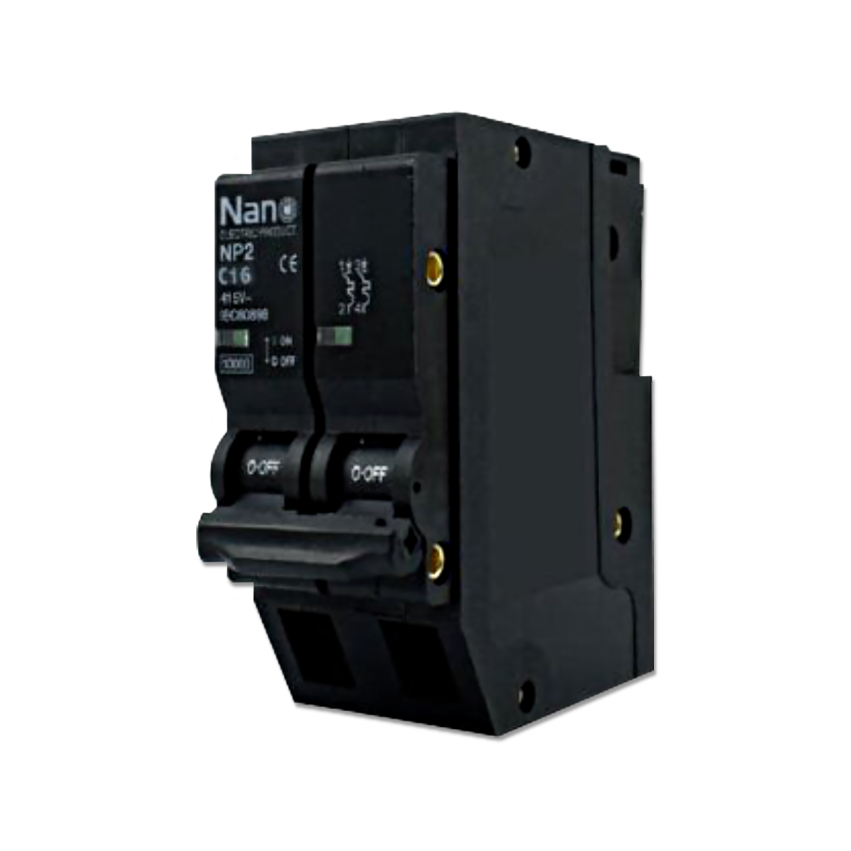 NANO เซอร์กิตเบรกเกอร์ปลั๊กออน (Plug-on) 2P 10kA