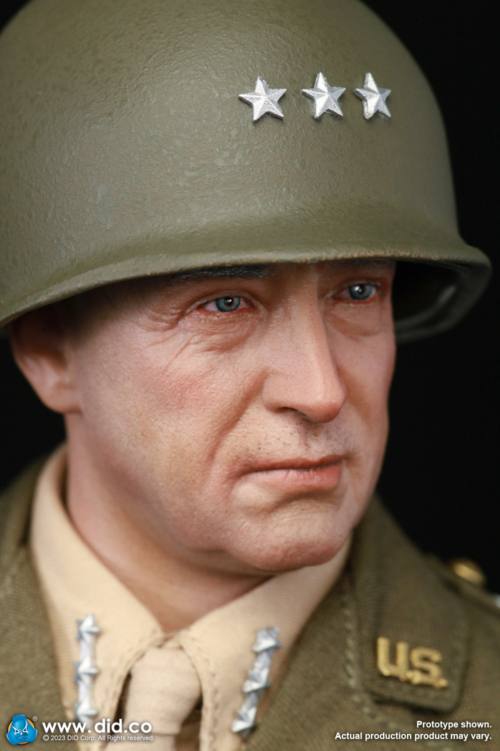 DID A80164+E60071 1/6 WWII General of the United States Army - George Smith Patton Jr.+Accessory Kit