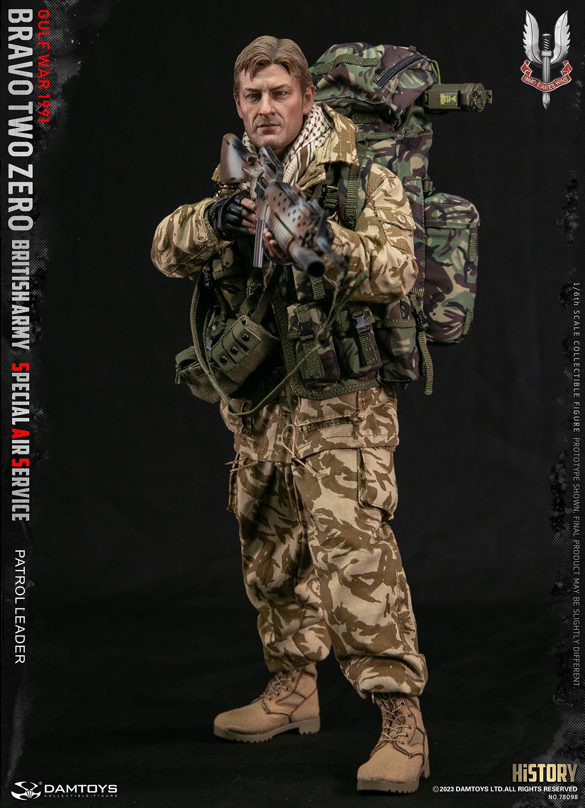 DAMTOYS 78098 1/6 "Bravo Two Zero" British Army Special Air Service (SAS) Patrol Leader