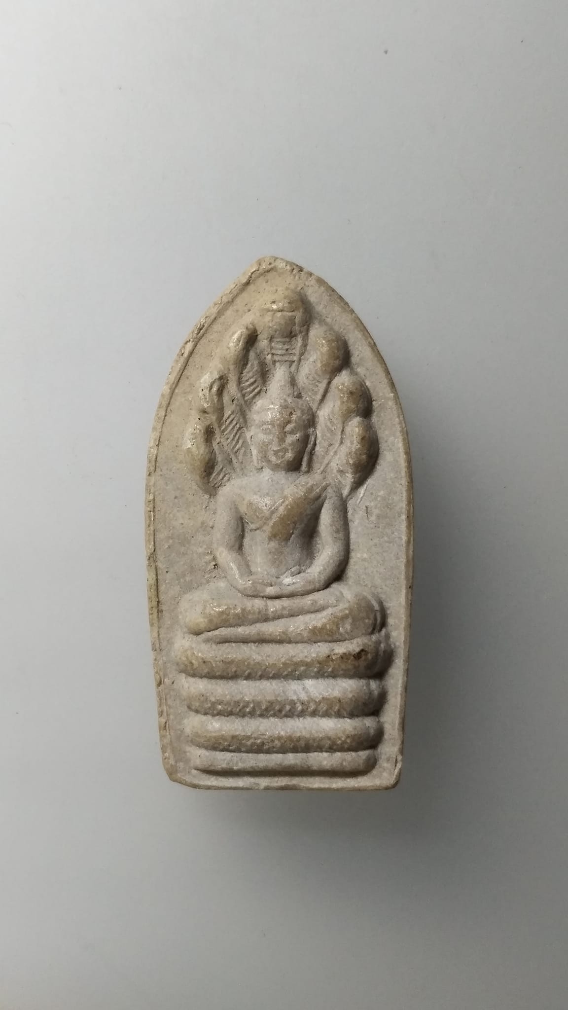 G545 พระผงนาคปรก เนื้อผงน้ำมัน หลวงพ่อกวย วัดโฆสิตาราม จ.ชัยนาท