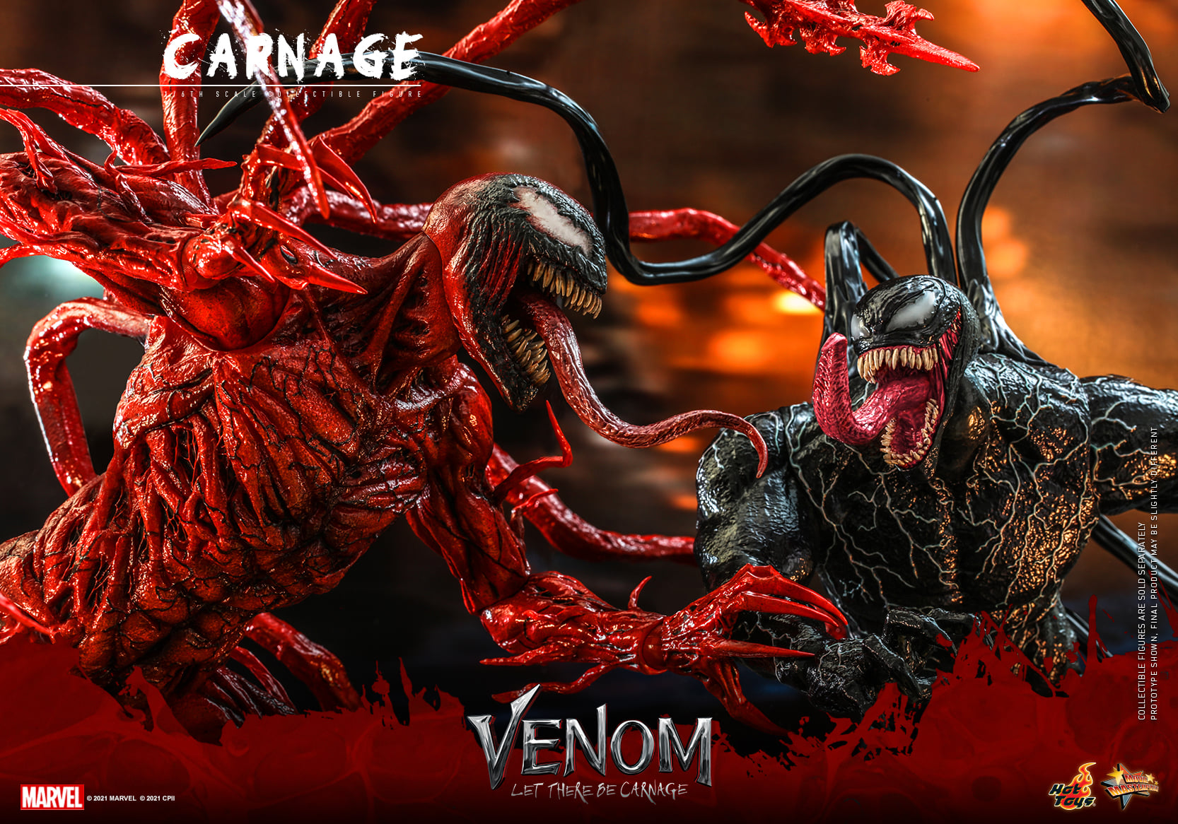 Hot Toys MMS620 1/6 Venom: Let There Be Carnage - Carnage (Deluxe Version)