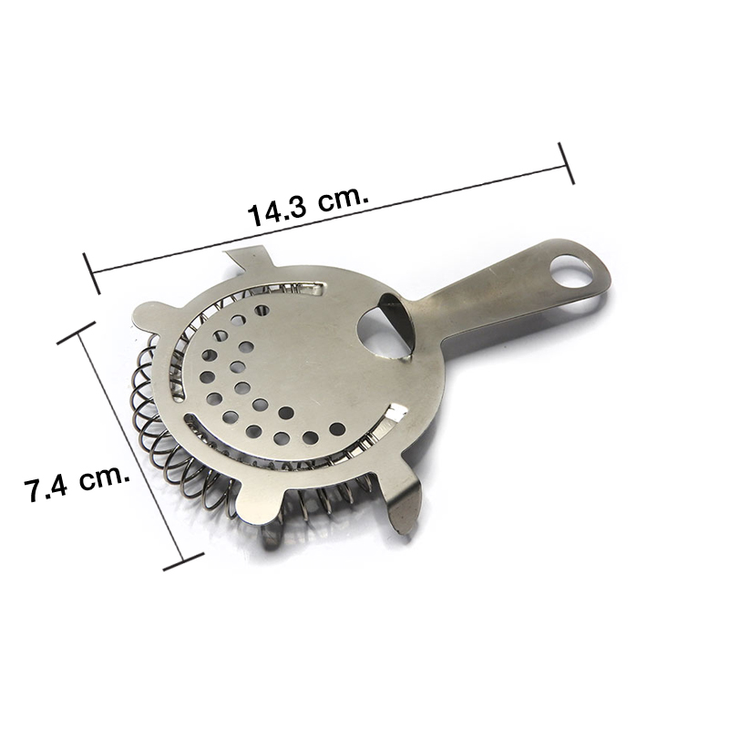 Hawthorn cocktail strainer with hanging Hole