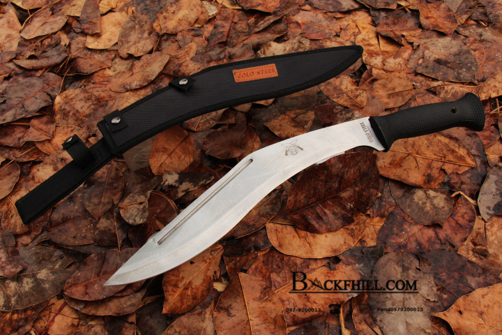 มีดเดินป่า COLD STEEL กรูข่าใบตาย ขนาด 18 นิ้ว พร้อมซองไนลอนอย่างดี OEM สีเงิน