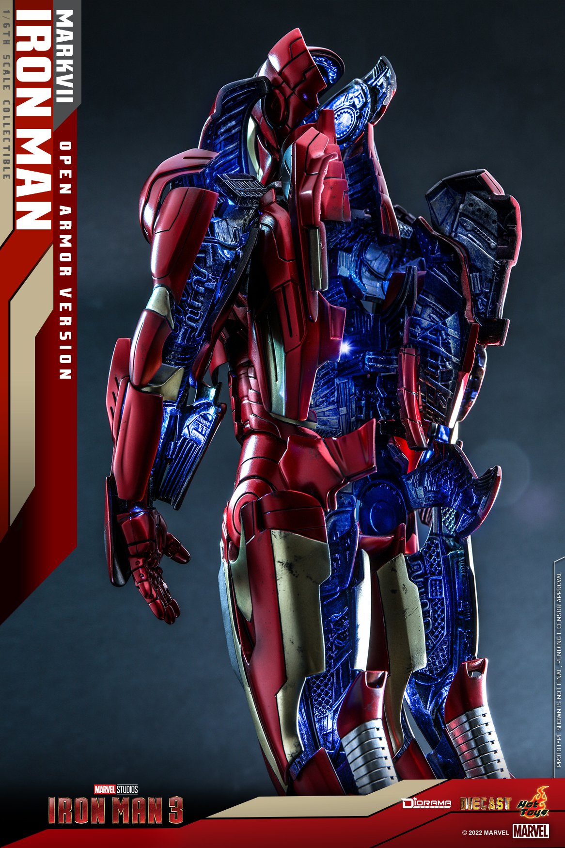 Hot Toys DS004D51 1/6 Iron Man 3 - Iron Man Mark VII (Open Armor Version)