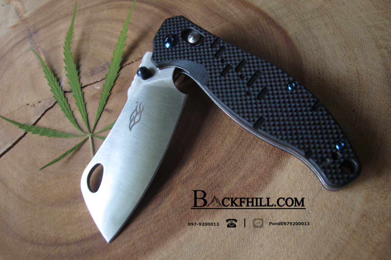 มีด Ganzo Firebird รุ่น F7551 BK (สีดำ) -Folding Knife (Axis Lock)