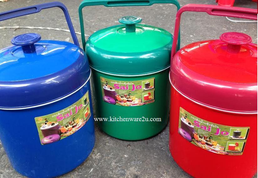 P05306 กระติกน้ำ:ซัยโจ กลม 3 ลิตร (18.8 x 18.5 x 23 cm) S3 เกรดดี (ราคาส่งต่อ 12 ใบ:เฉลี่ย 50 บต่อใบ)