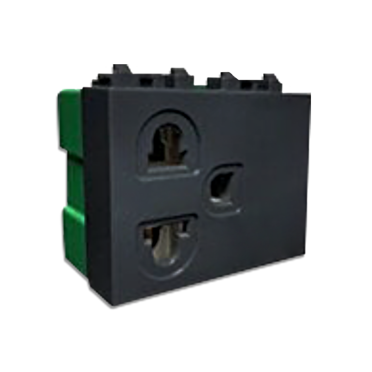 NANO เต้ารับเดี่ยวมีกราวน์ 16A 250V ขนาด 2 ช่อง (แบบขันน็อต) Classic series รุ่น SC-P301 (10 ชิ้น/กล่อง)