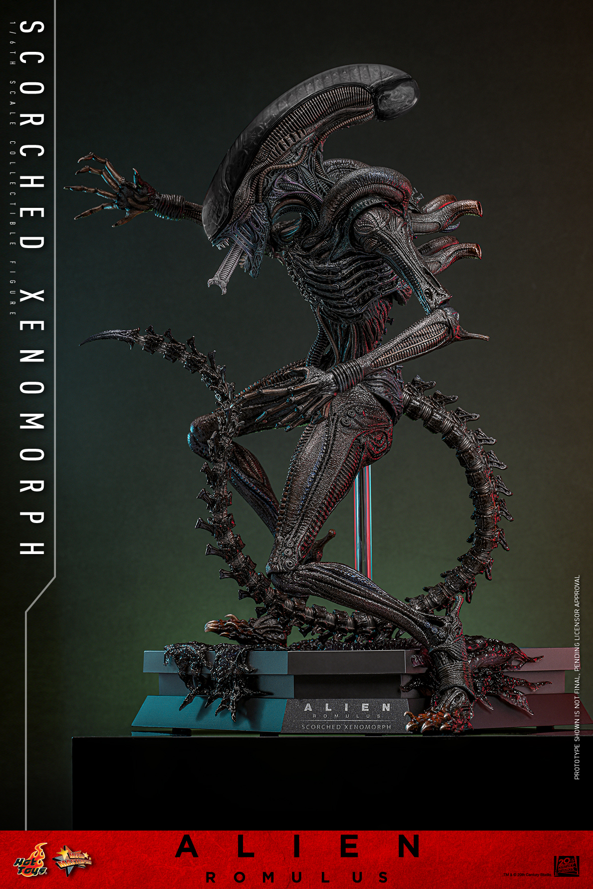 Hot Toys MMS784 Alien: Romulus - Scorched Xenomorph