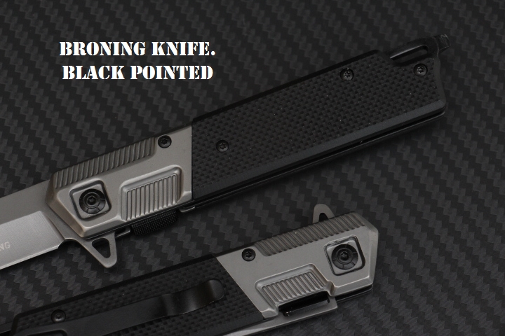 มีดพับ BROWNING BLACK POINTED ใบมีด 5Cr15mov ด้ามจับ G10