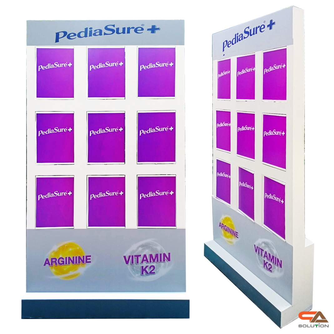 เกมส์เปิดป้าย 9 ช่อง Matching game เปิดป้ายจับคู่ ขนาด (W)100 x (D)30 x (H)180 cm.พร้อมล้อเลื่อน เคลื่อนย้ายสะดวก