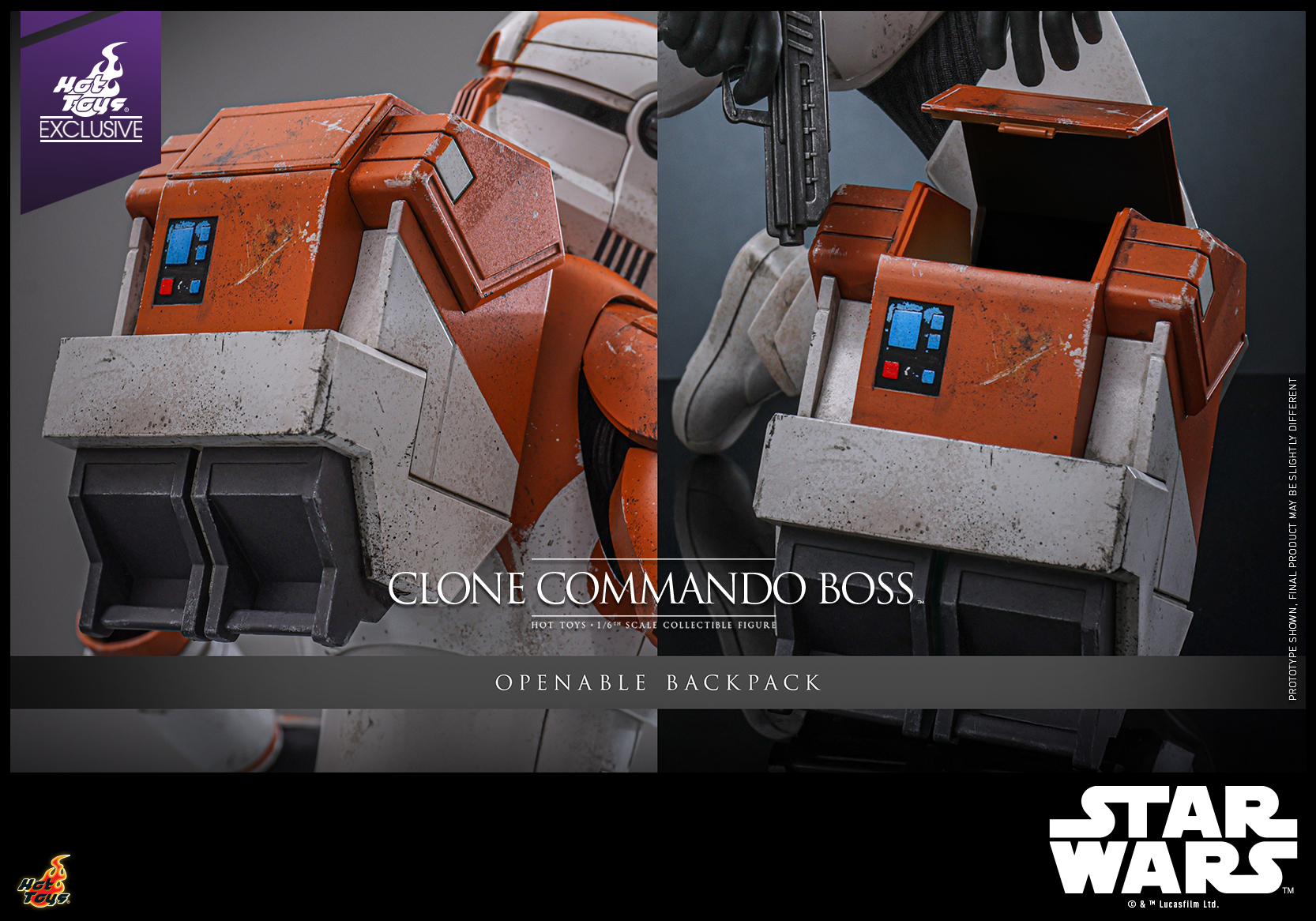 Hot Toys TMS151 Star Wars: The Clone Wars - Clone Commando Boss [Hot Toys Exclusive]