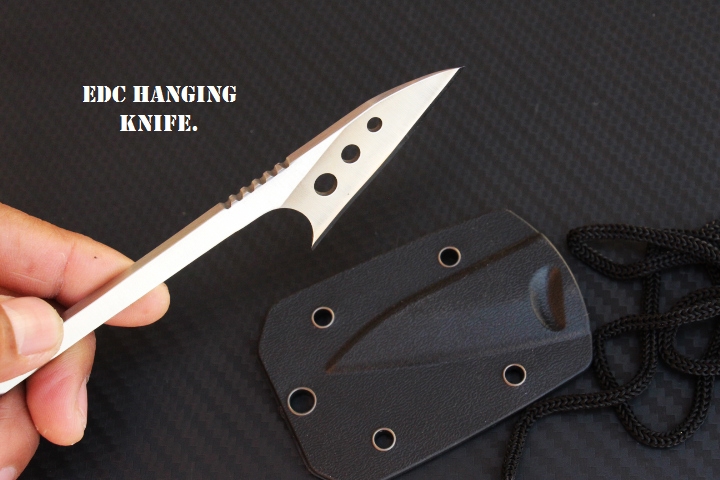 มีดห้อยพกพา EDC KNIFE มีดหางปลา Stainless Steel 5cr15mov ปลายแหลม พร้อมซอง KYDEX
