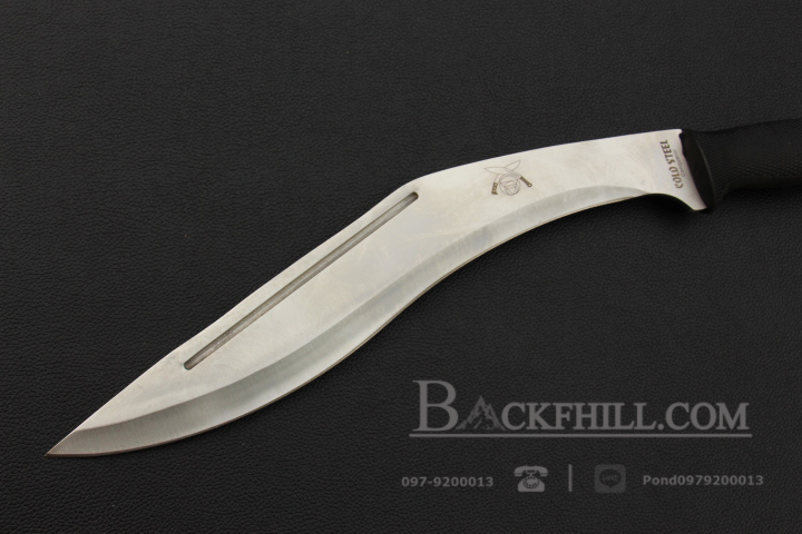 มีดเดินป่า COLD STEEL กรูข่าใบตาย ขนาด 18 นิ้ว พร้อมซองไนลอนอย่างดี OEM สีเงิน