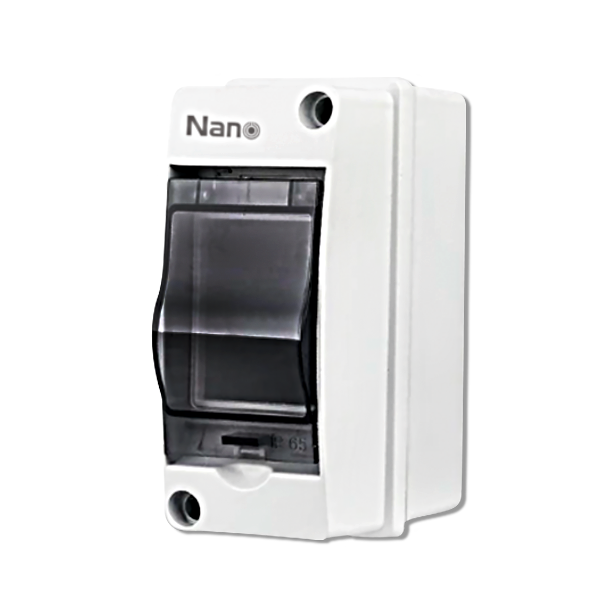 NANO ตู้คอนซูมเมอร์ยูนิตกันน้ำ IP65 ขนาด 2 ช่อง (ABS+PC) (ตู้เปล่า)