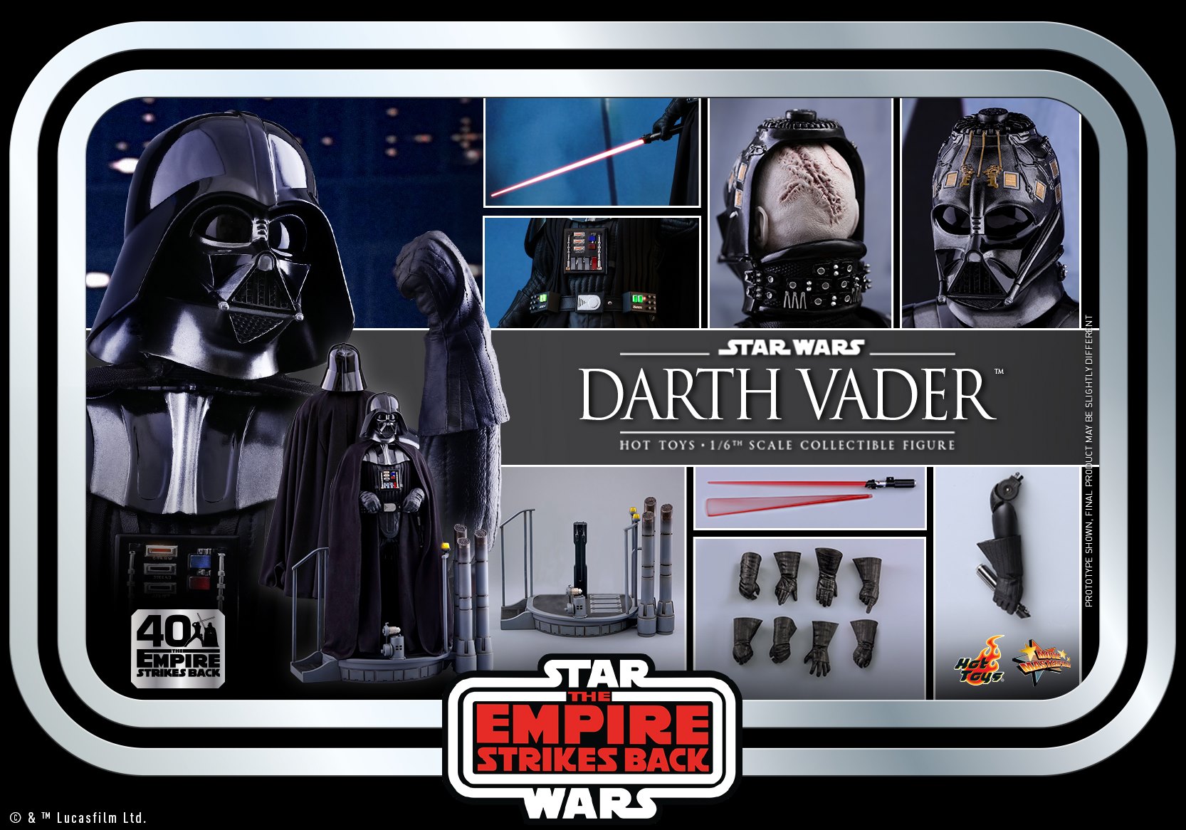 Hot Toys MMS572 Star Wars The Empire Strikes Back™ 1/6 Darth Vader™ (The Empire Strikes Back 40th Anniversary Collection)