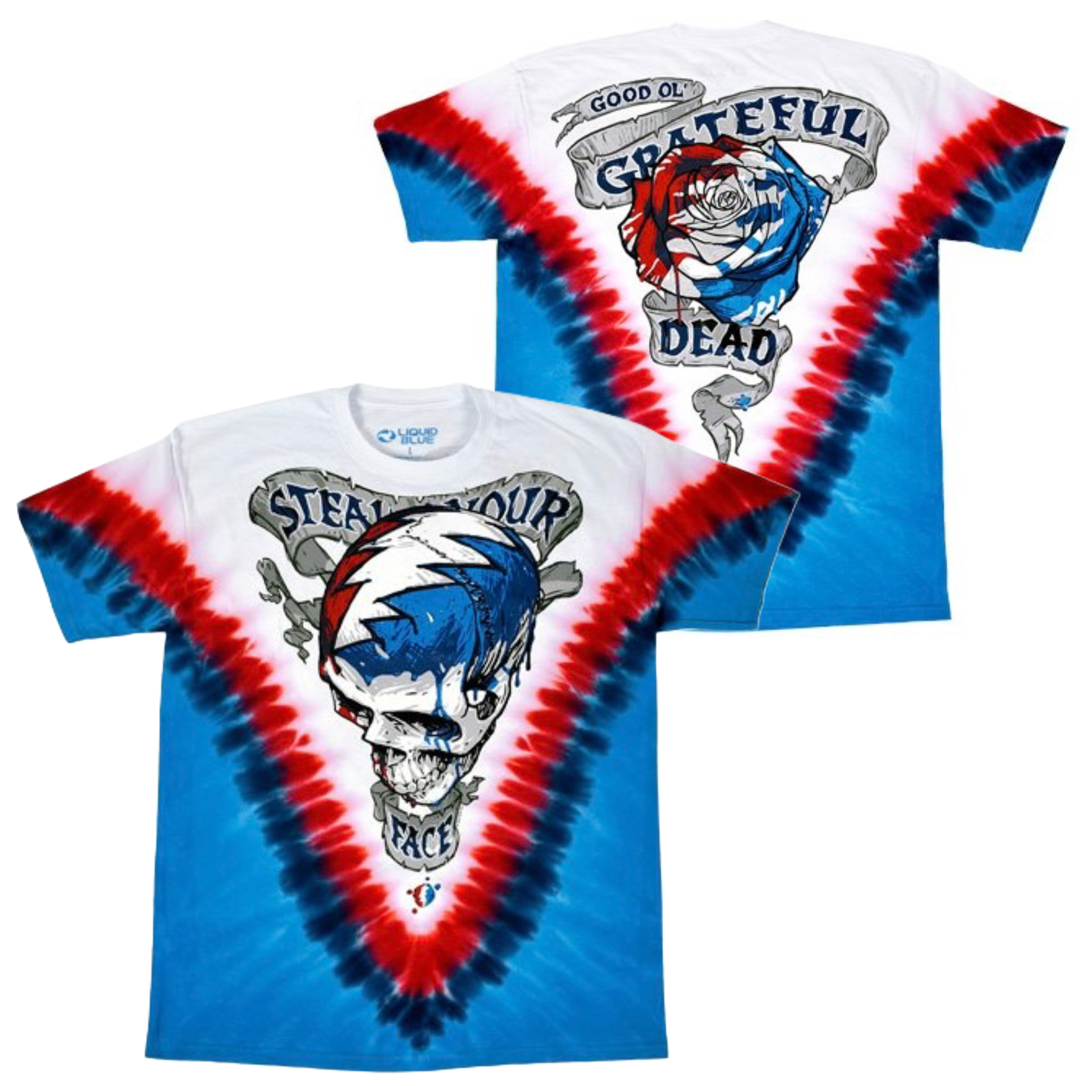 🇺🇸[PREORDER] เสื้อวง GRATEFUL DEAD T-SHIRT รวมลายสุดฮิต ลิขสิทธิ์แท้ LIQUID BLUE จาก USA