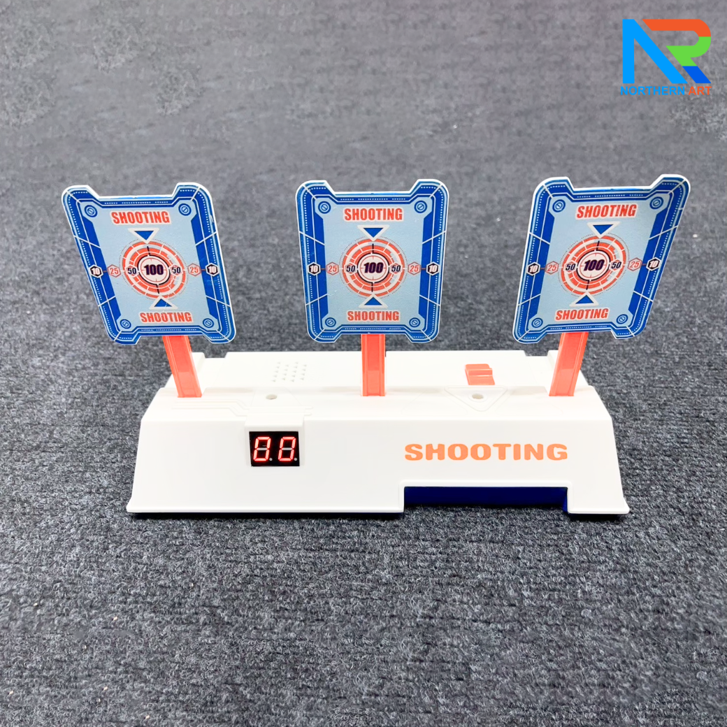 เกมส์ยิงเป้าตั้งโต๊ะ ขนาด (W)40 x (D)40 x (H)90 cm. พร้อมเป้านิ่ง 3 แผ่น 3 ชุด และปืนกระสุนโฟม 1 กระบอก