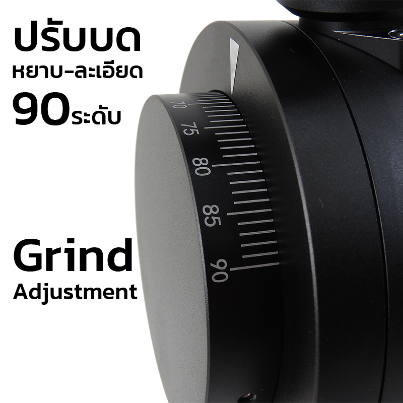 APRESSO เครื่องบดกาแฟไฟฟ้า (DF83V) | เฟือง SSF 83 มม. ปรับรอบได้ ลดไฟฟ้าสถิต