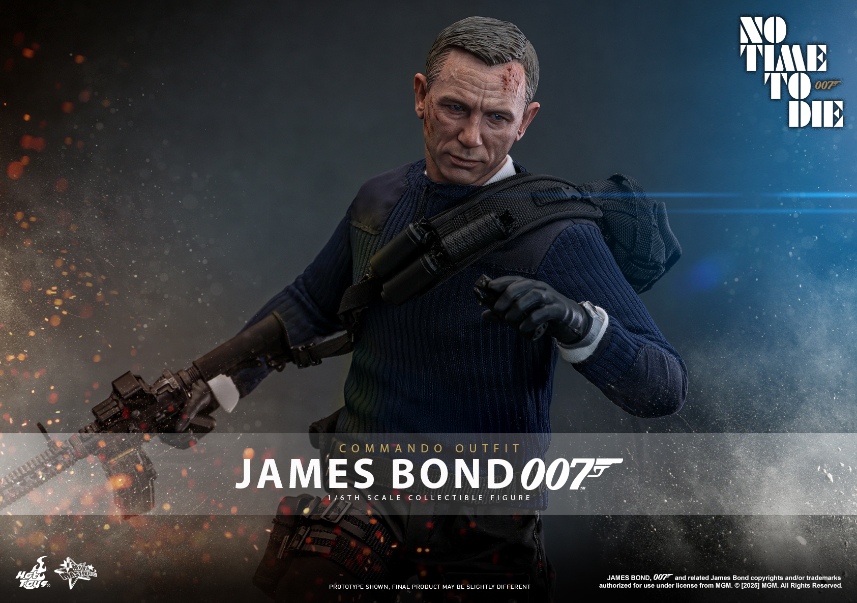 25/08/2568 Hot Toys MMS804 No Time To Die - James Bond (Commando Outfit)
