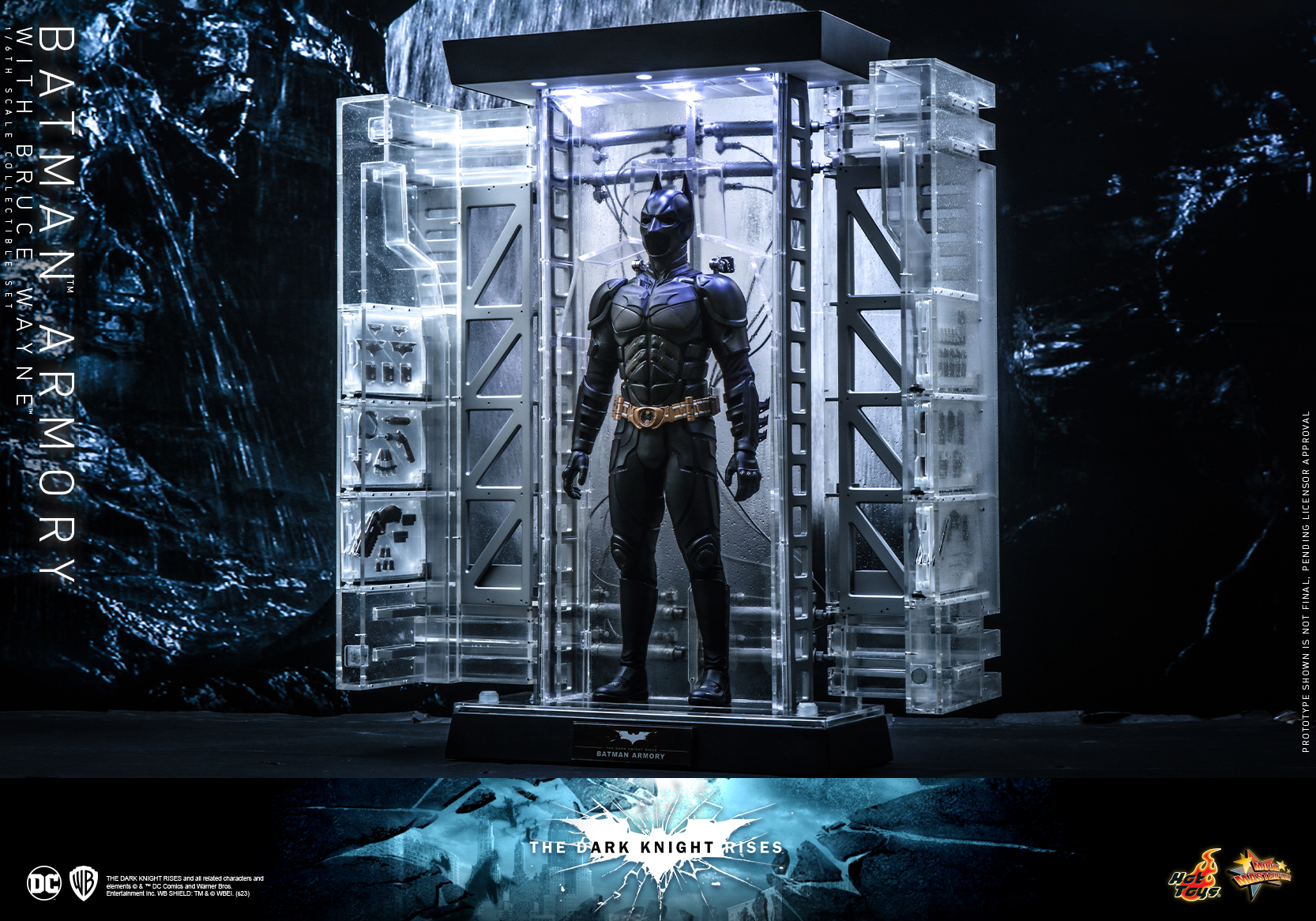 Hot Toys MMS702 1/6 The Dark Knight Rises - Batman Armory with Bruce Wayne