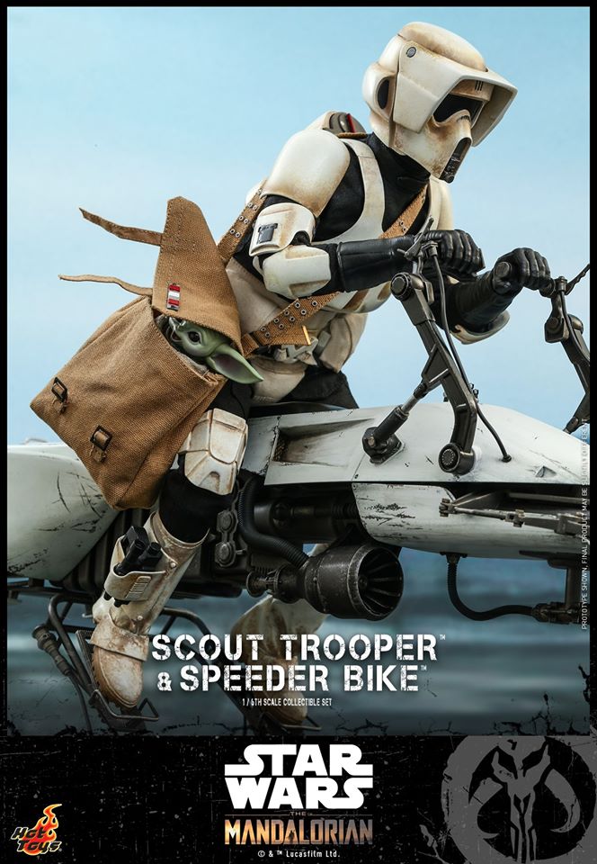 Hot Toys TMS017 The Mandalorian 1/6 Scout Trooper and Speeder Bike