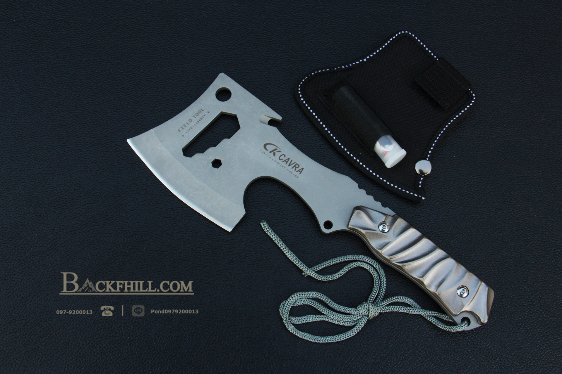 ขวานลุยป่าขนาดพกพา CARVA F10 Stainless Steel ขนาด 10 นิ้ว