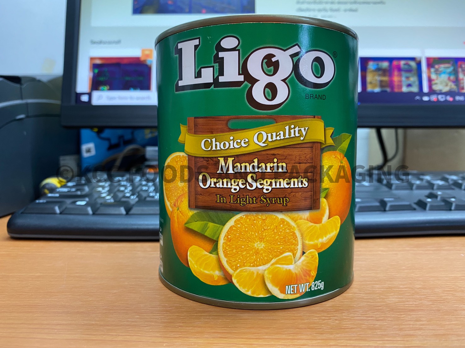 Ligo - ส้มแมนดารินในน้ำเชื่อม ขนาด 825 กรัม (เนื้อ450กรัม)