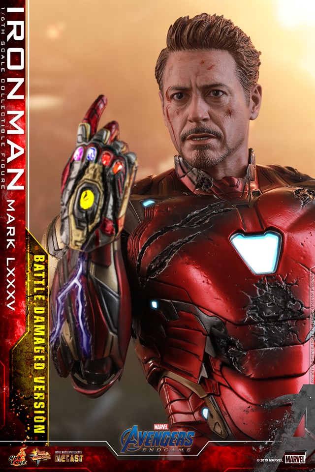 Hot Toys MMS543D33 Avengers: Endgame - Iron Man Mark LXXXV (Battle Damaged Version)