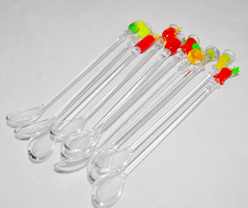 ไม้คนแก้วเครื่องดื่ม ไม้คนเหล้า แบบช้อนตักน้ำผลไม้ปั่น