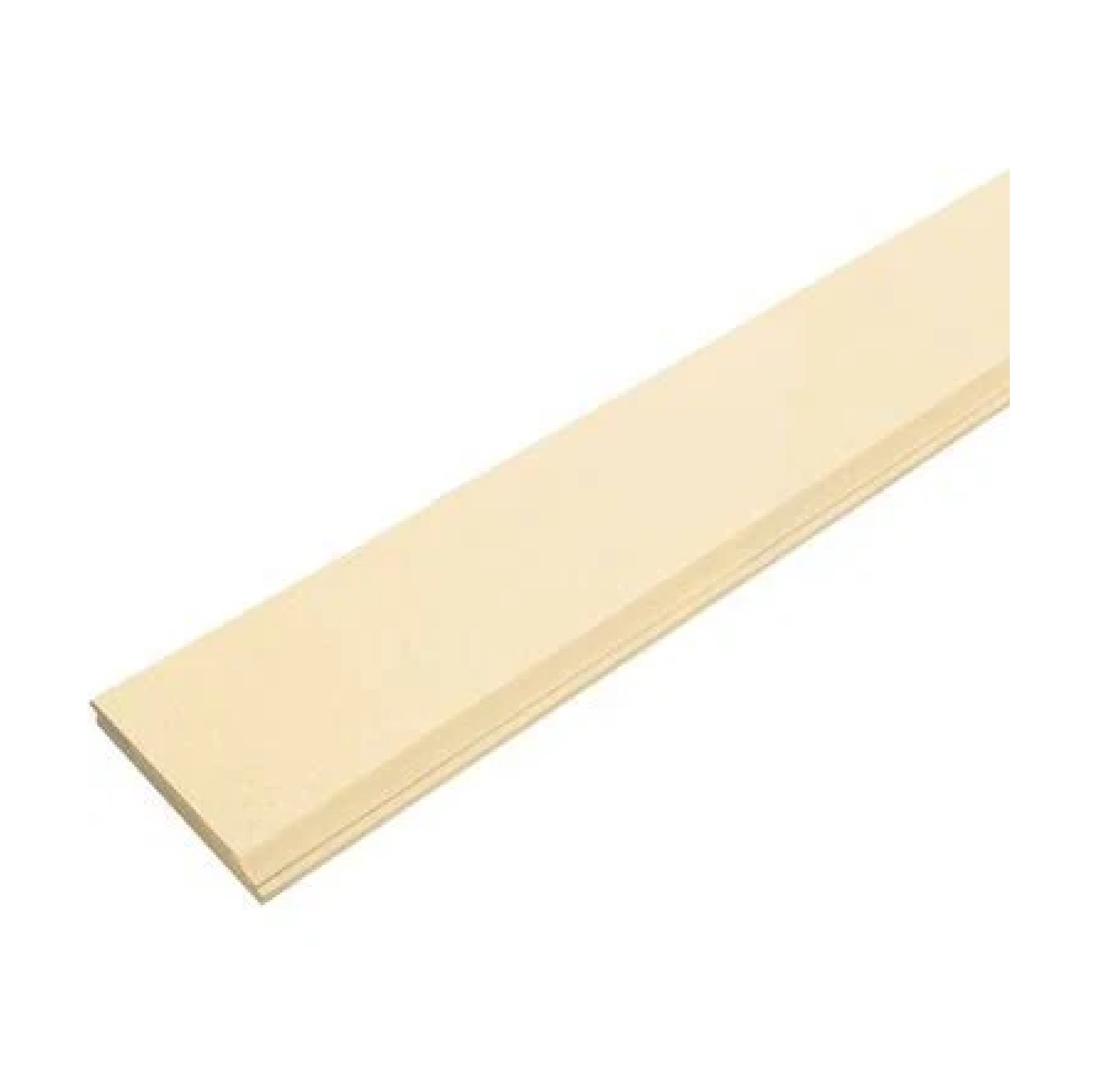 ไม้ผนังบังใบ ลายเสี้ยน 6 นิ้ว CONWOOD รุ่น 6x1 BG GR ขนาด 15 x 305 x 1.1 ซม. สีงาช้าง