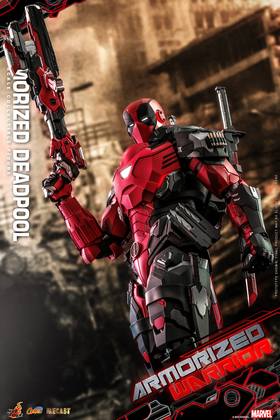 Hot Toys CMS09D42 1/6 Armorized Warrior - Armorized Deadpool (SE)