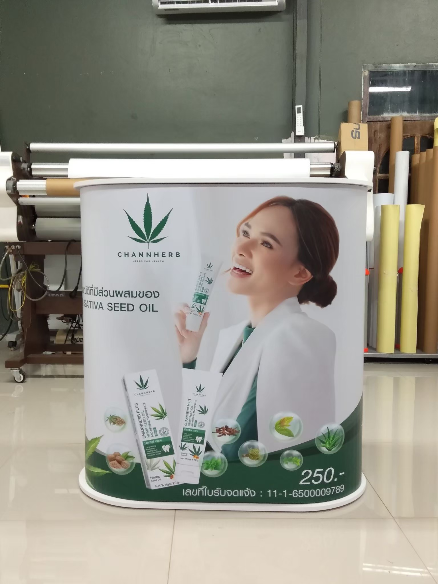 เคาน์เตอร์ออกบูธ ตรงมน TOP สีขาว ขนาด(W)80 x (D)40 x (H)93 cm. ถอดประกอบได้ เคลื่อนย้ายสะดวก