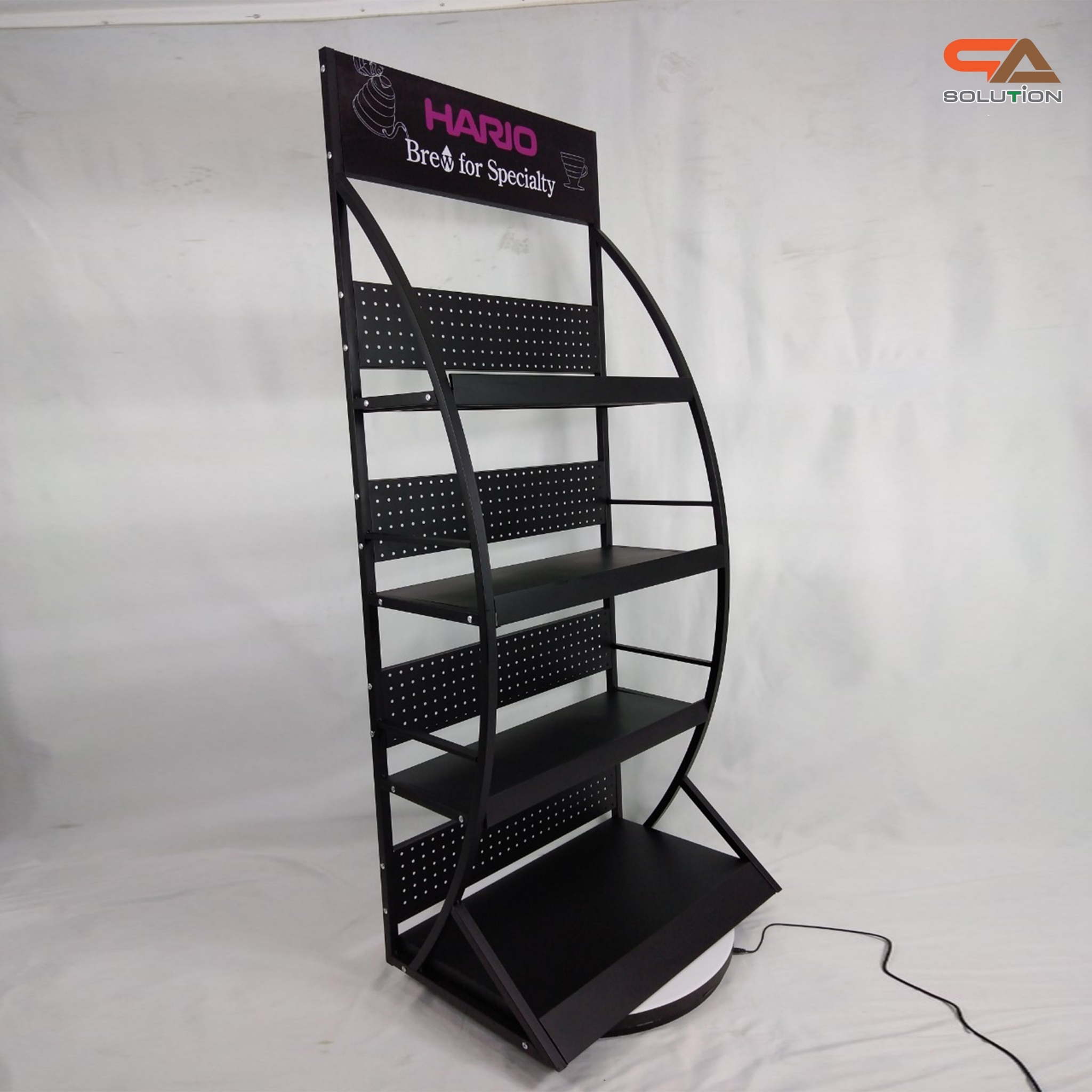 ชั้นวางสินค้าเหล็ก 4ชั้น สีดำขนาด(W)70 x (D)45 x (H)170 cm.(ถอดประกอบได้) แข็งแรง รับน้ำหนักได้ดี