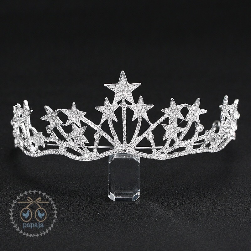 (No. 171) มงกุฏเทียร่าเพชรรูปดาวกระจาย เก๋ๆ โมเดิร์น